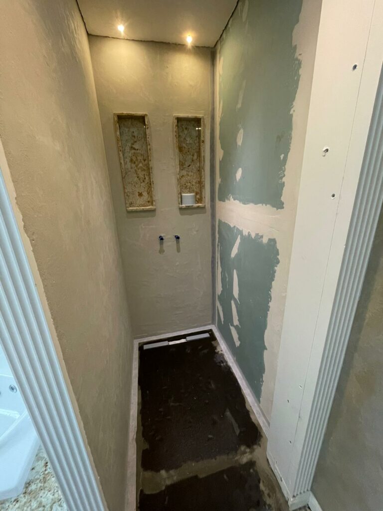 Salle de bains à Marignier pendant rénovation