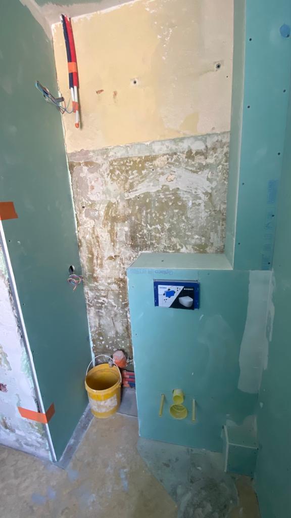 Pendant rénovation salle de bains à Thonon