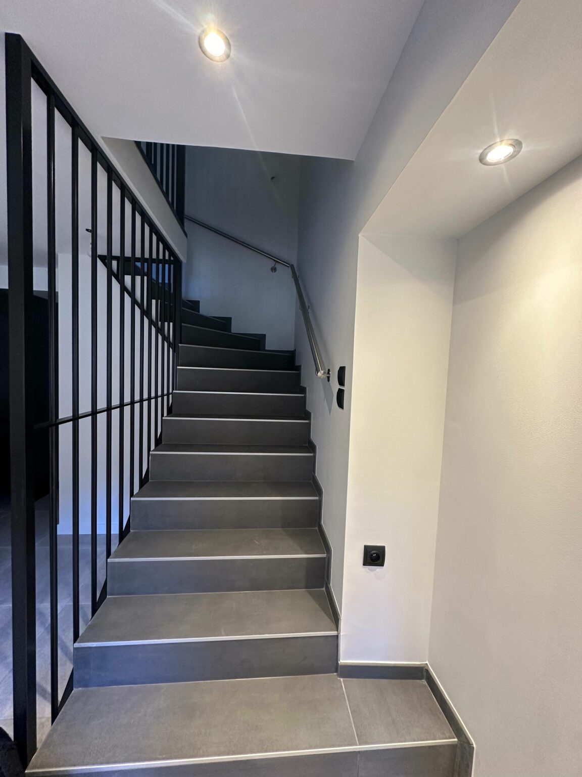 Escalier après transformation à Douvaine