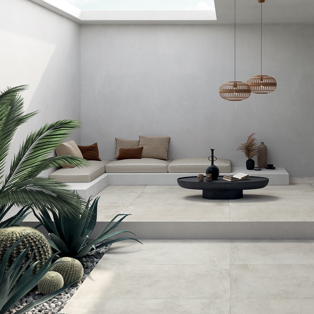 Carrelage blanc pour terrasse à Thonon-les-Bains