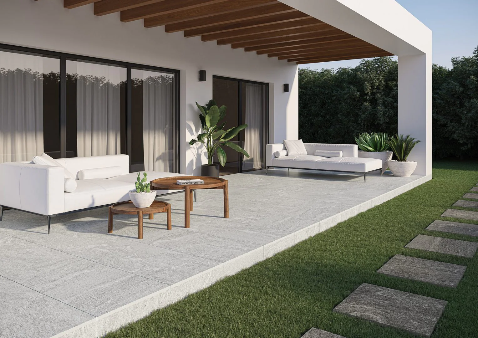 Carrelage pour terrasse couverte à Thonon-les-Bains