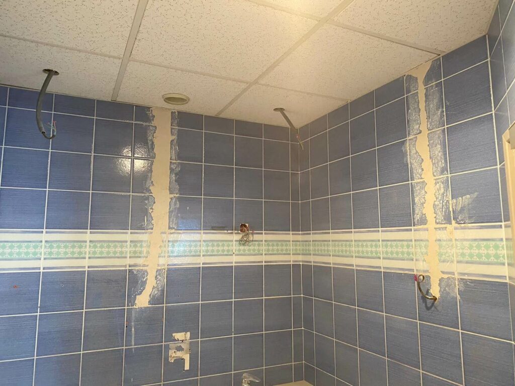 Finition des sanitaires avec une peinture moderne à Sciez