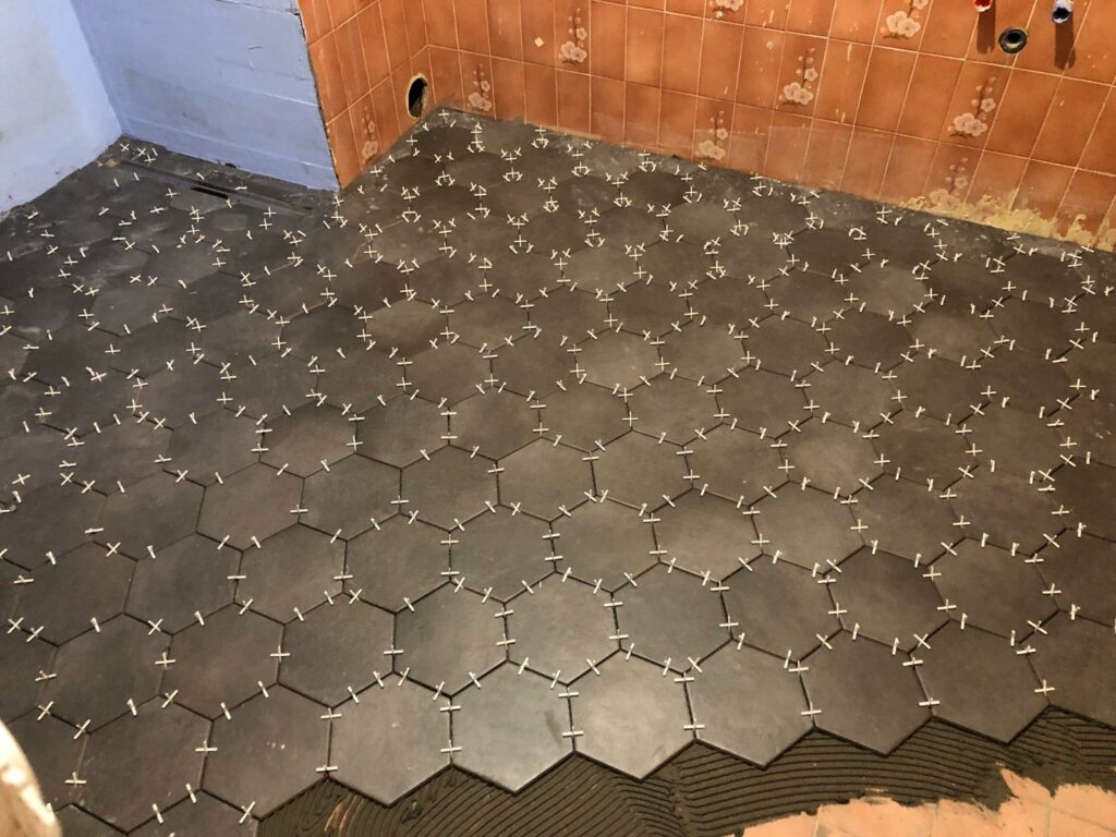 Pose de carrelage hexagonal à Annemasse