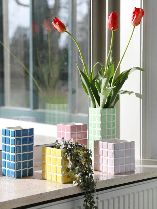 Vase en carrelage à Annemasse